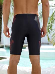 New Men's Swimming Trunks Set With 5-Inch Inseam Anti-Embarrassment Design, Quick Dry Fabric, Professional Straight Leg Swimming Shorts Suitable For Swimming Pool, Hot Spring, Beach, Holiday