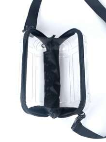 Men's Casual Versatile Commuter Shoulder Messenger Bag Laptop Case , Valentines Gifts - Clear - View 4