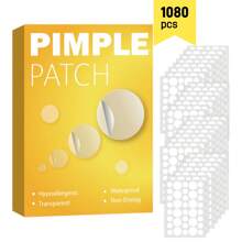 1200片装水胶体祛痘贴，400/800片装祛痘贴，360/720/1080片装日夜两用祛痘贴，温和不刺激，防水透气，有效遮盖痘痘和瑕疵，高效祛痘护肤贴 - 隐形超薄，必备单品 - 彩色 - 查看 16