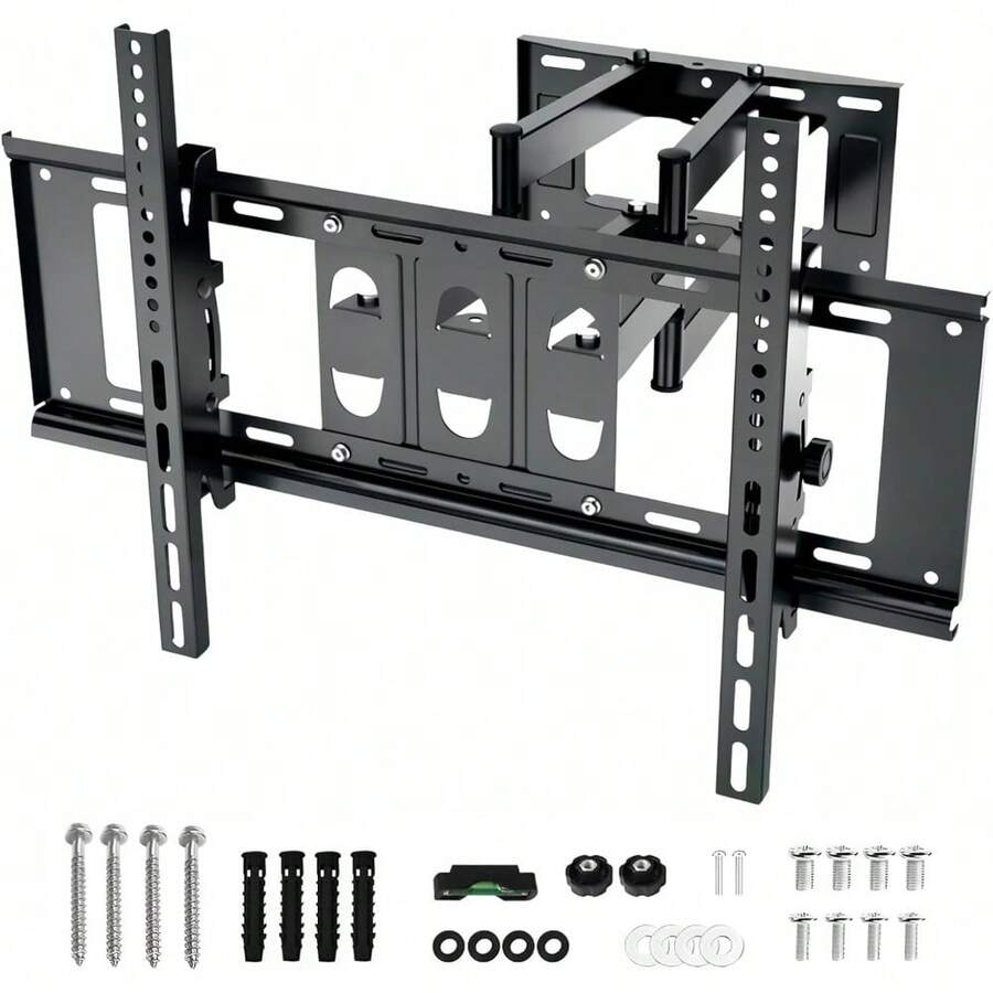 Soporte TV de Doble Brazo para TV de 32-70 Pulgadas,Soporte de TV Telescópico de Seis Brazos Carga Máxima 50KG, Inclinable y Giratorio, Distancia Máxima de Agujero 600x400mm - Negro - Ver 1