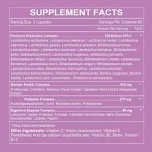 Women's Probiotic Supplement - D-Mannose, Cranberry, Prebiotics & Digestive Enzymes - Supports Yeast & PH Balance - 120 Capsules - 1 chai - Xem 3