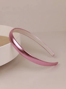 1/20件装欧美新款个性化光滑发箍，复古亮面仿皮头饰，时尚女士1.5/2厘米窄发箍发夹，适合所有季节，适合日常休闲佩戴 - 彩色 - 查看 5