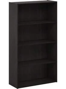 3-Tier Open Shelf Bookcase, Espresso - 濃縮咖啡 - 查看 1