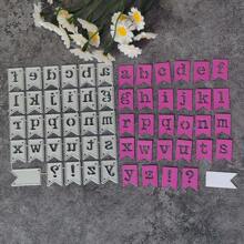 1pc Letter Symbol Banner Metal Cutting Dies Stencils For DIY Scrapbooking Decorative Embossing Handcraft Die Cutting Template Mold