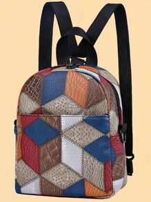 Two Carrying Methods Are Available: Either Across The Body Or Attached To The Shoulder. This New Men's Casual Retro-Retro Style Leather Backpack For The School Season Is Made Of High-Quality Leather, Featuring A Unique, Large Capacity And A Simple Design. - Multicolor - View 1