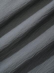 年轻男孩街头风格纯色三件套简约字母徽章编织短裤，休闲 - 彩色 - 查看 10