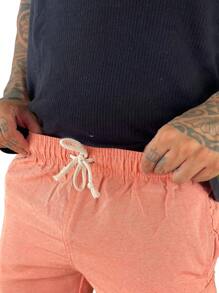 Men's Beach Shorts With Pockets And Cargo - 珊瑚粉 - 查看 6