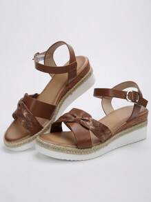 2025 Latest Platform Sandals For Women, Fashion Adjustable Buckle Strap Soft Sole Summer Outdoor Slippers