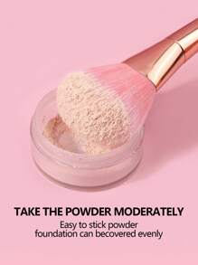 1pc Soft Bristle Makeup Brush, Multipurpose For Powder, Blush, Nail Art - Rose Gold - View 6