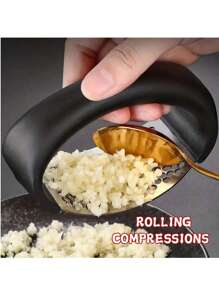 1 件，压蒜器，不锈钢压蒜器，摇臂金属蒜泥器，可洗蒜泥器，厨房蒜泥器，蒜泥器，厨房用品，厨房小工具，公寓必需品，大学宿舍必需品厨房配件 - 彩色 - 查看 6