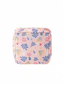 1 件创意简约收纳袋，便携式收纳袋，多功能旅行防水袋 - 大容量，防水，女士收纳袋，化妆品收纳袋，送礼佳品，学生返校旅行必备收纳袋。极简主义风格，防水面料，用于存放卫生巾、护垫和卫生棉条，波西米亚风