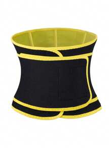 1 件塑身运动腰部训练束腰带，双层收腹腰带，吸汗运动腰部修剪器健身房配件