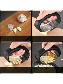 1 件，压蒜器，不锈钢压蒜器，摇臂金属蒜泥器，可洗蒜泥器，厨房蒜泥器，蒜泥器，厨房用品，厨房小工具，公寓必需品，大学宿舍必需品厨房配件 - 彩色 - 查看 8