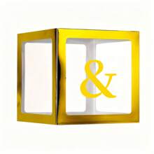 1个透明信箱式生日婚礼定制名字气球盒,适合一周岁生日派对装饰,可印制“亲爱的/甜心/宝贝”字样,也可用于圣诞节装饰,大号透明盒,适用于节日派对装饰、家居装饰、壁炉装饰、淋浴间装饰等。 - 金色 - 查看 38