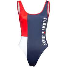 Tommy Jeans UW0UW04095C87 ملابس سباحة للنساء باللون الأزرق ✅ التوصيل 24/72 ساعة إلى إسبانيا (شبه الجزيرة) - الأزرق - مشاهدة 1