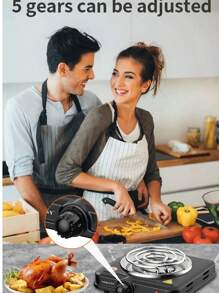 SOKANY 1pc Multi-Function Electric Stove, Household Electric Cooktop, Steaming, Stir-Frying, Frying, Grilling, Boiling, Stewing, Braising, Hot Pot, Multi-Function Cooker