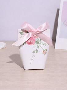 10 piezas/5 piezas Caja para dulces estilo europeo de boda con rosas rosadas, mini caja de regalo - Multicolor - Ver 14