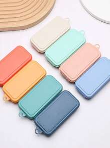 Juego de vajilla reutilizable de paja de trigo personalizado, gran regalo para hijo, hija, padres, abuelos, amigos, novia, compañeros de trabajo - Multicolor - Ver 13