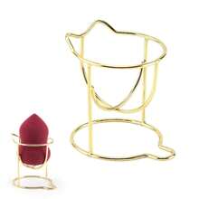1 Pc Gold Metallic Iron Rack, Sponge Holder/Storage Stand Back To School