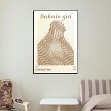 1pc Pop Modern Wall Arts Posters Minimalist Abstract Portrait Art Canvas Printing Posters Dormitory Living Room Bedroom Home Decoration (Unframed-Style)