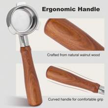 54 毫米无底手柄，适用于 Breville 浓缩咖啡机 BES840XL-BES870XL- BES87OBSXL-BES878BSS-BES88OBSS 不锈钢裸手柄双份浓缩咖啡滤篮