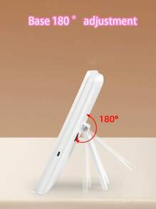 1 Piece Of 22LED Square Makeup Mirror Light, White/Black/Pink Three Color Options, White 22LED, Powered By 4 * AA Batteries, Suitable For Makeup Fill Light, Portable Dormitory Bedroom Desktop Vanity Mirror With Light (Battery Not Included)