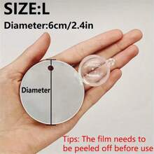 1pc Reversible Double-Sided Betta Fish Training Mirror, Suitable As Aquarium Decoration - Multicolor - View 9