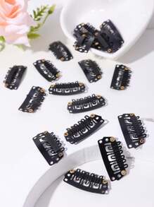 20/40/60pcs Dual-Use Hair Clips: Hair Chain Clips Or Hair Clips Claw Clips Hair Claws Hair Barrettes, Hair Accessories, Head Accessories, Hair Accessories For Women - Black - View 6