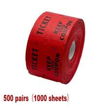 1 rollo de 1000 boletos de rifa en azul, verde y morado (múltiples opciones de color), rollo doble, boletos para eventos, entrada, recompensa de clase, recaudación de fondos y premios (500 pares), útiles escolares, de vuelta al colegio