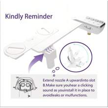 Jinxell 马桶坐浴盆附件，非电动双喷嘴卫生坐浴盆，自清洁和可调节水压马桶坐浴盆，用于正面和背面清洗（升级版 PE 软管）家居浴室装饰浴室配件浴室收纳夏季收纳