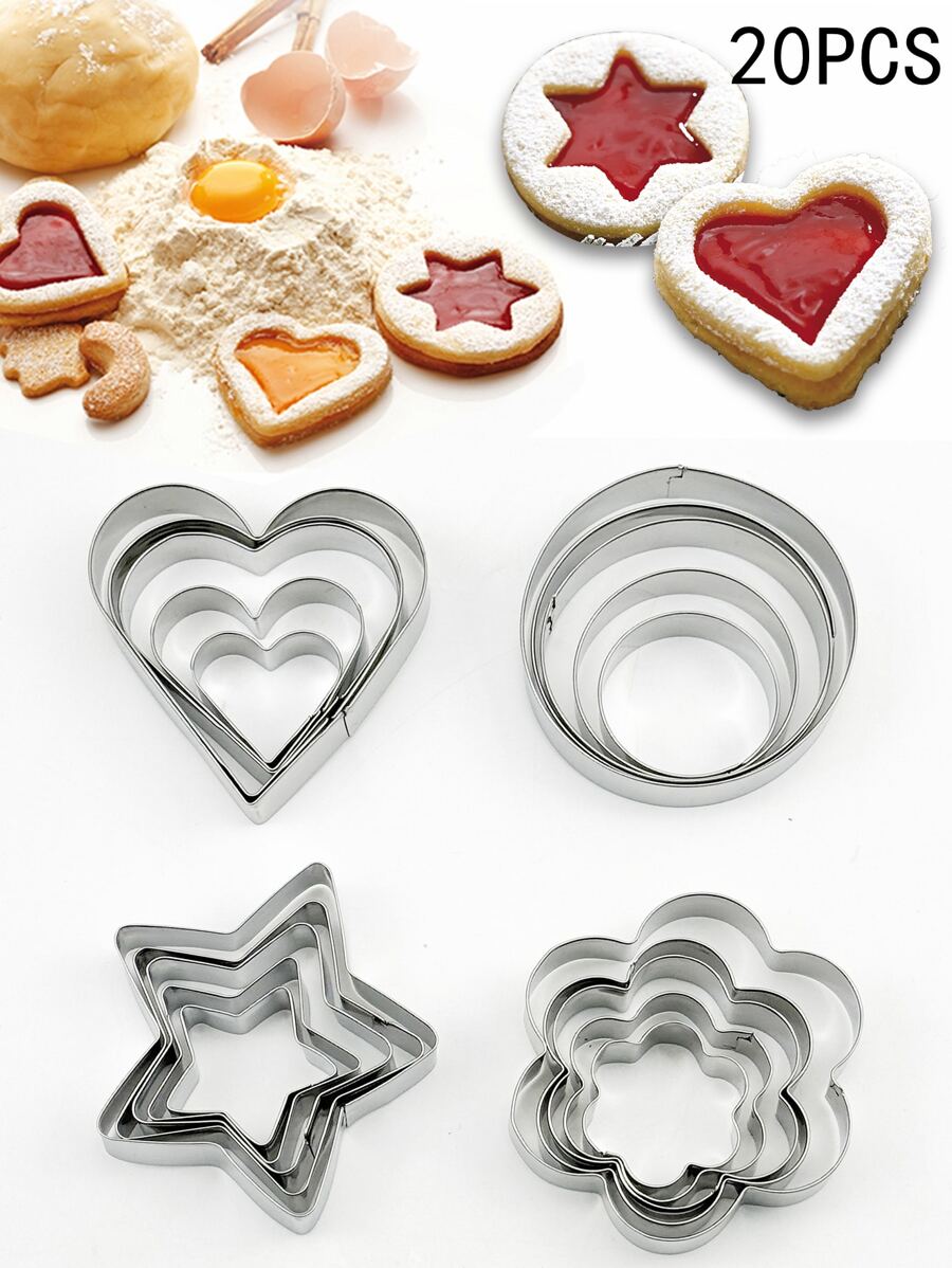12 Pcs / 20 Pcs Cookie Cutter Baking Tool Set