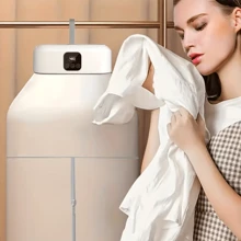 New Portable Travel Clothes Dryer - Compact, Foldable, Fast Drying, No Installation Required, Suitable For Small Homes, Dorms Or Travel, Hanging Design For Convenient Use, EU Plug