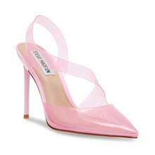 Vienne Pink Ankle Strap Pointed Close Toe Stiletto Heeled Sandals - Pink - View 2