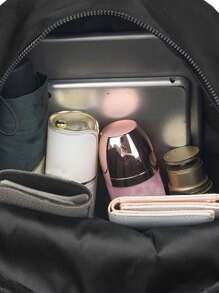 Backpack For School Season - Men's Style - Simple One-Piece Large Capacity Travel Backpack - Suitable For Both Men And Women As A Casual Bag - Multicolor - View 5