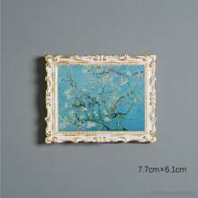 1 件世界著名绘画灵感冰箱贴 - 梵高自画像、向日葵、星夜、鸢尾花、麦田、柏树、毕加索之梦、树脂冰箱贴纸、旅行纪念品、家居装饰、送给朋友的礼物、荷兰纪念品、花瓶、咖啡壶、水果 - 多色 - 查看 22