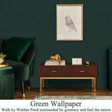 ucdfi 1 卷哑光纯色壁纸，防水自粘乙烯基接触纸，壁纸剥离和粘贴，用于卧室装饰台面家具，厨房可移除 PVC 墙面装饰用于家庭装修贴纸墙纸墙贴墙贴 - 墨綠 - 查看 6