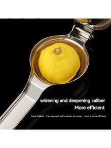 1pc Stainless Steel Manual Juicer - Hand Press Lemon Squeezer, Orange Juice Extractor, Household Fruit Juicing Tool