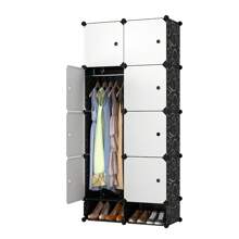 Closet Armable Ropero Zapatero Recamara Organización Rack Moderno Asthetic - Blanco - Ver 1