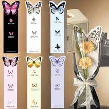 5pcs Butterfly Design Single Stem Flower Wrapping Bags, Bouquet Sleeves - Multicolor - View 1