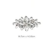 Handmade Crystal Water Drop Decor Cloth Patch, Small Size For DIY Clothes, Shoes, Bags Embellishment