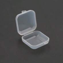 QIAO 5/10PCS 3.5*3.5*2cm Small Plastic Storage Box For Jewelry Beads Earring Jewelry Container Transparent Square Box Case Container - Multicolor - View 3