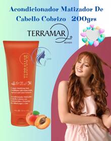 Acondicionador Matizador Para Cabello Cobrizo TERRAMAR / 200grs - Naranja Quemada - Ver 3