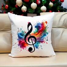 1/2/4 piezas de pegatinas transferibles de notas musicales vibrantes - Termoadhesivas DIY, calcomanías lavables para camisetas, sudaderas, almohadas, vaqueros y bolsas - Diseño abstracto colorido, salpicadura de acuarela, accesorios decorativos | Patrón musical | Transferencia lavable