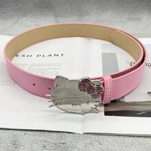 Sanrio 1 pièce Ceinture de taille avec strass rose Sanrio Hello chat, ceinture chaîne de taille de style dessin animé (couleur aléatoire)