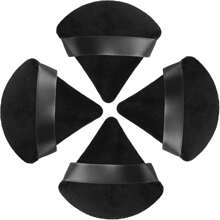 Juego de 10 piezas de esponjas de maquillaje, que incluye 4 esponjas de maquillaje triangulares, una esponja de maquillaje con terciopelo, esponjas de maquillaje con correa y esponjas faciales reutilizables para limpieza y maquillaje en seco/húmedo