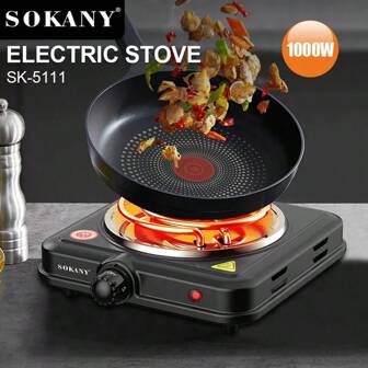 SOKANY 1pcMulti-Function Electric Stove, Cooking Home Electric Stove, Steam, Stir Fry, Deep Fry, Frying, Cooking, Stewing, Simmering, Hot Pot, A Stove Multi-Purpose