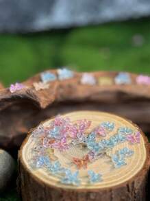 100Pcs Tiny Mix Butterflies Miniature - Fairy Garden Ornament, Micro Landscape DIY Crafts Decoration Gifts