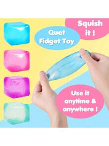 Cubo antiestrés, pelotas antiestrés blanditas para adultos, juguetes sensoriales antiestrés para ansiedad y alivio del estrés, juguetes calmantes pelotas antiestrés de subida lenta y extensibles para TDAH, pelota de azúcar malta (los estilos y colores son aleatorios) - Multicolor - Ver 6