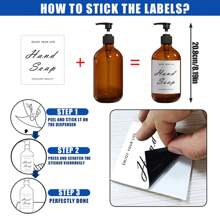 LEAPAIR 1/2/3Pcs 500ml/16.9oz Refillable Lotion Dispensers Bottles With Labels,Bath Shampoo Conditioner Dispenser Shower Bottle For Bathroom Empty,Hand And Dish Soap Dispenser Set Kitchen Items Kitchen Accessories Kitchen Kitchen Tools - View 7