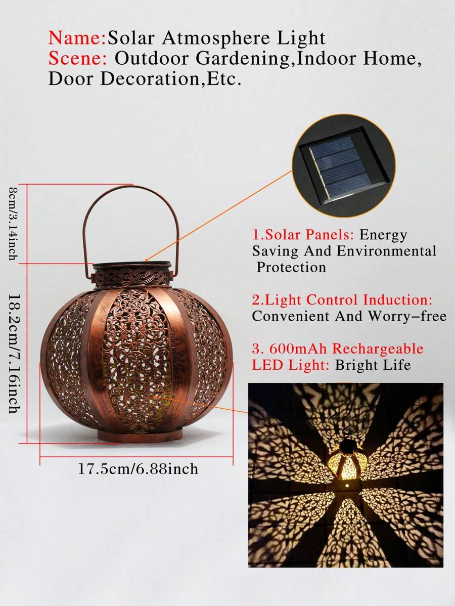 1 件太阳能景观照明，适用于庭院、门廊、露台、花园和节日照明装饰 - 彩色 - 查看 1